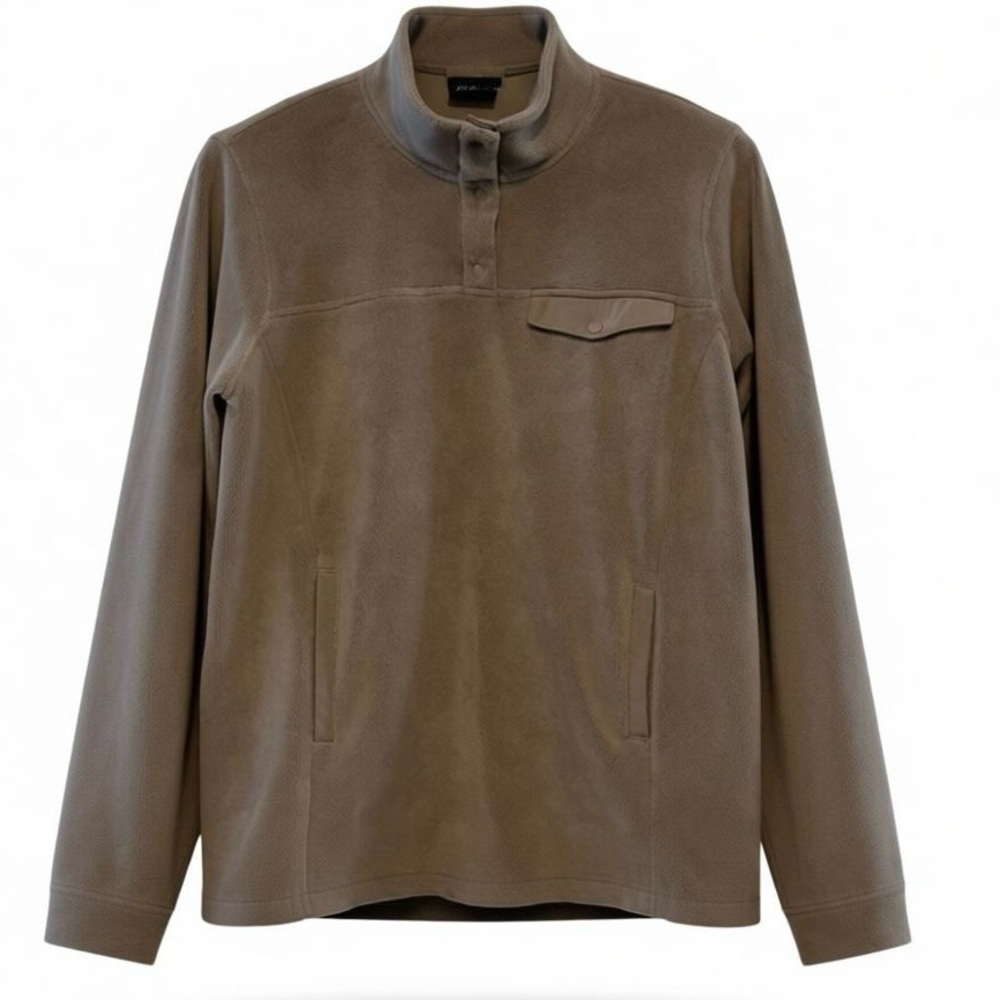 32° Heat Taupe Fleece Pullover Jacket L